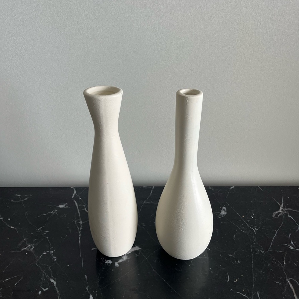 Elegant Cream Vases